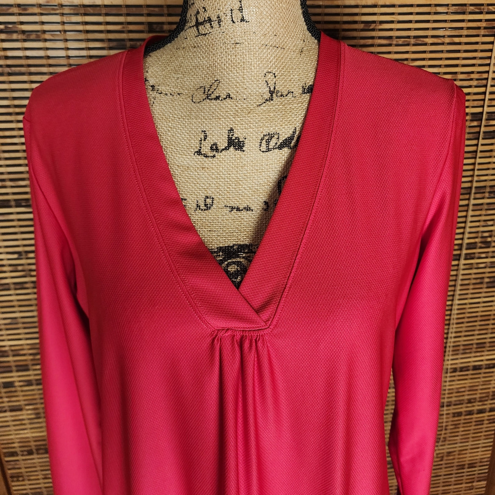 ATHLETA Vibrant Pink Long Sleve Coverup